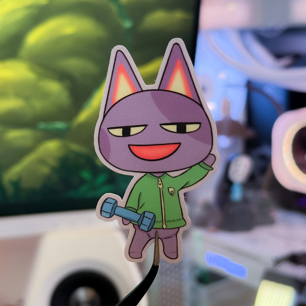 Bob getting Swol 💪 - Dye Cut Sticker