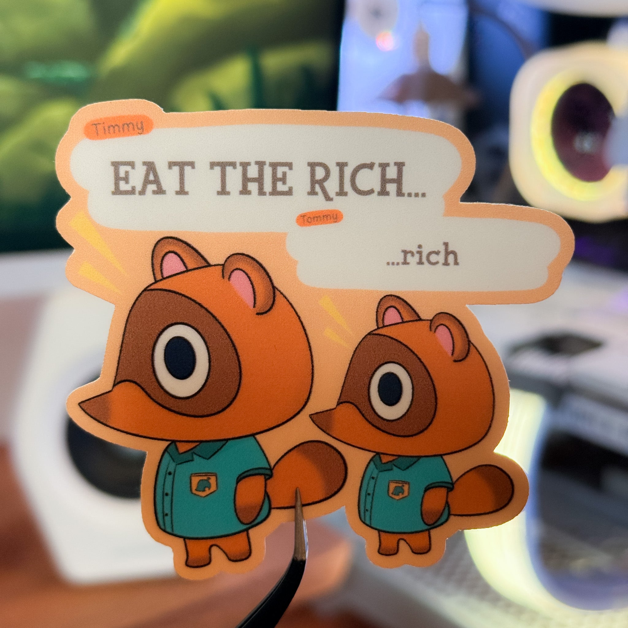 Eat the Rich 🥣 - Dye Cut Sticker