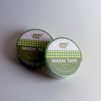 Matcha Gingham 🥬- Washi Tape for Journaling