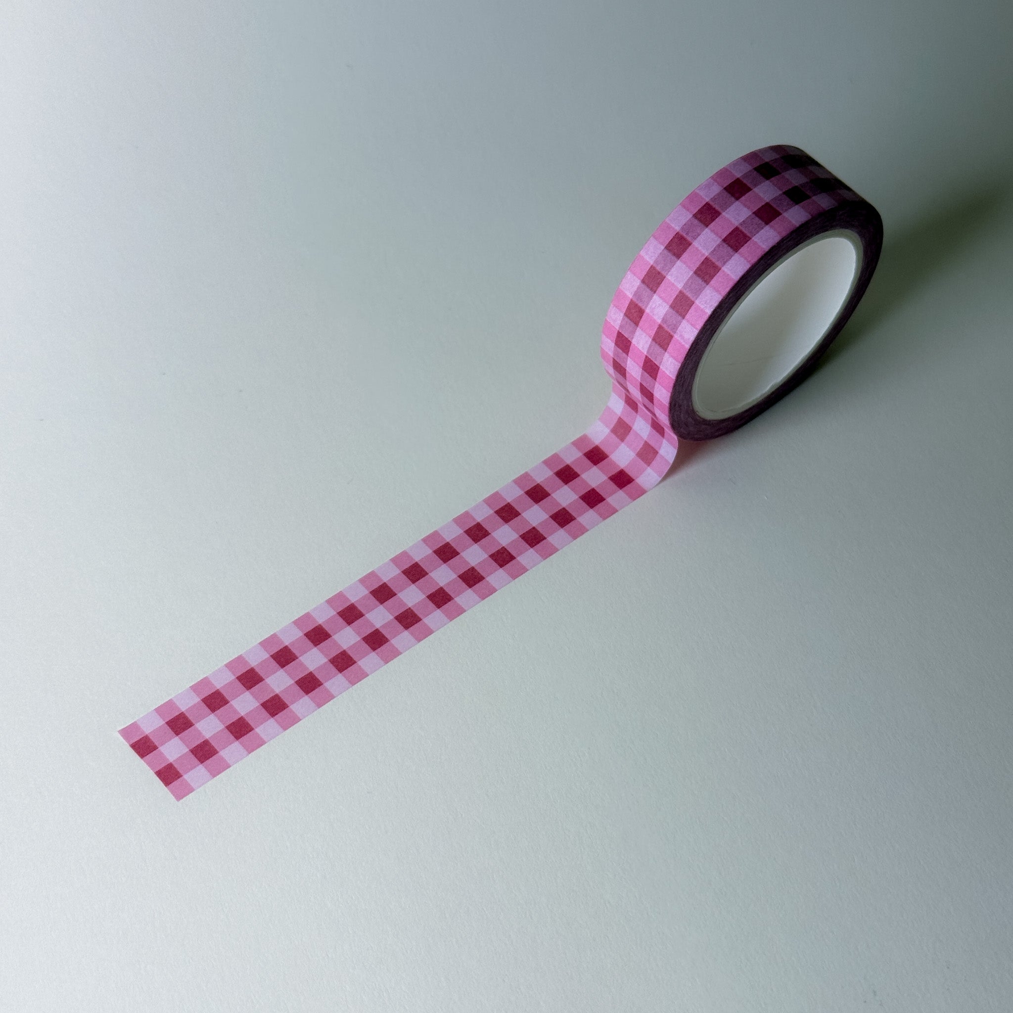 Strawberry Gingham 🍓- Washi Tape for Journaling