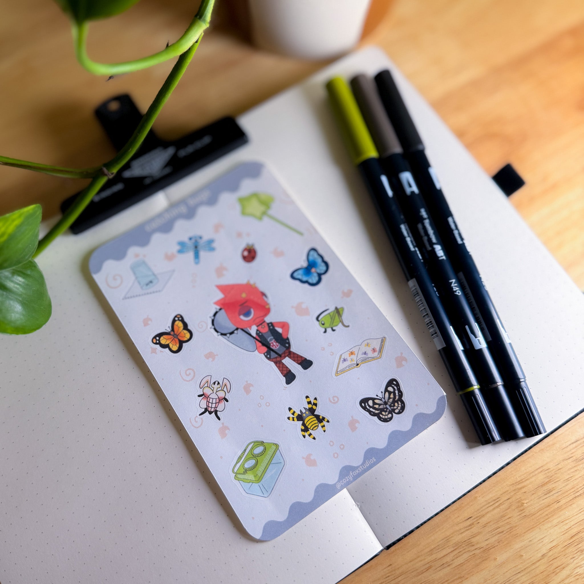 Catching Bugs 🦗 - Journaling Sticker Sheet
