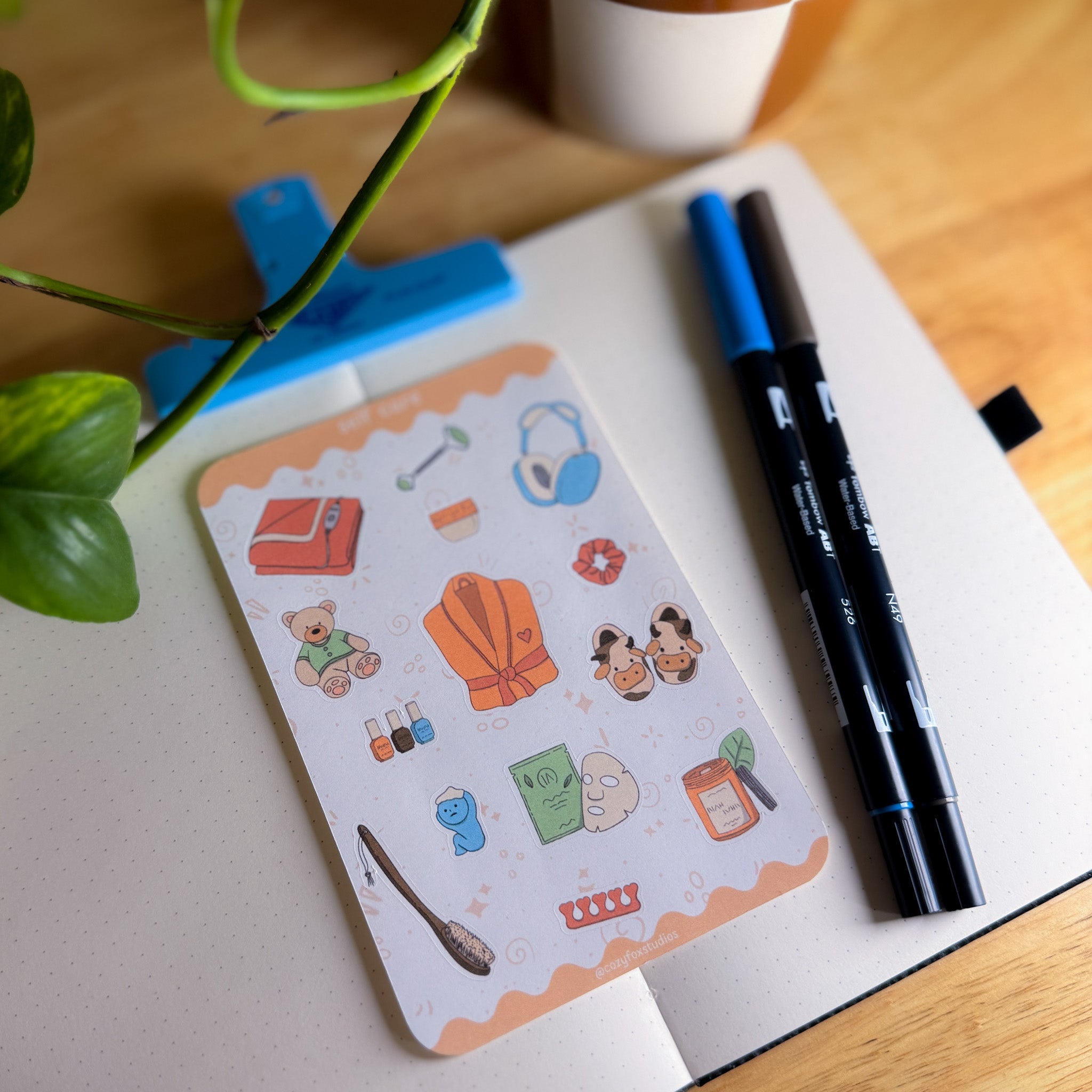 Self Care 🛁  - Journaling Sticker Sheet