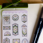 Stained Glass 🖼️ - Journaling Sticker Sheet
