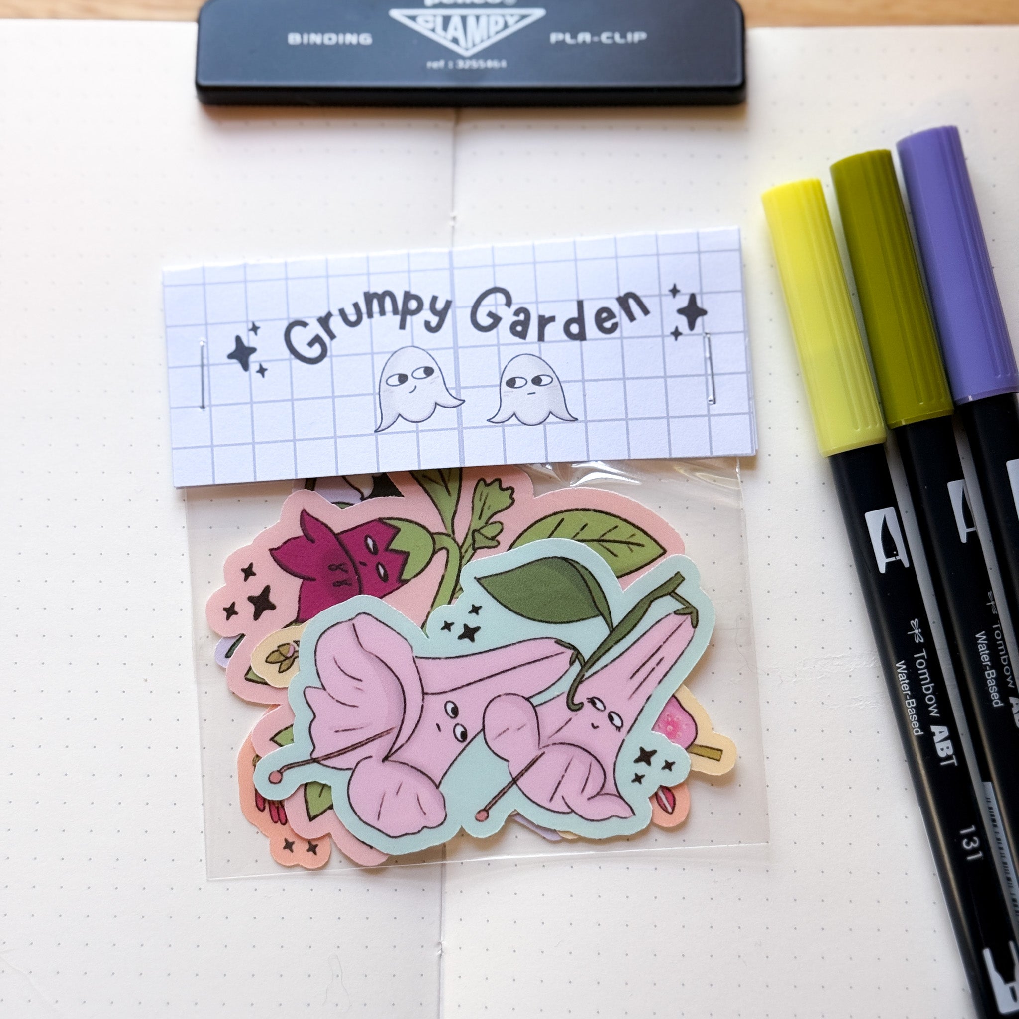 Grumpy Garden 🌼 - Dye Cut Sticker Pack