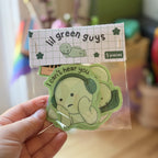 Lil Green Guys 💚 - Dye Cut Sticker Pack
