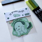 Lil Green Guys 💚 - Dye Cut Sticker Pack