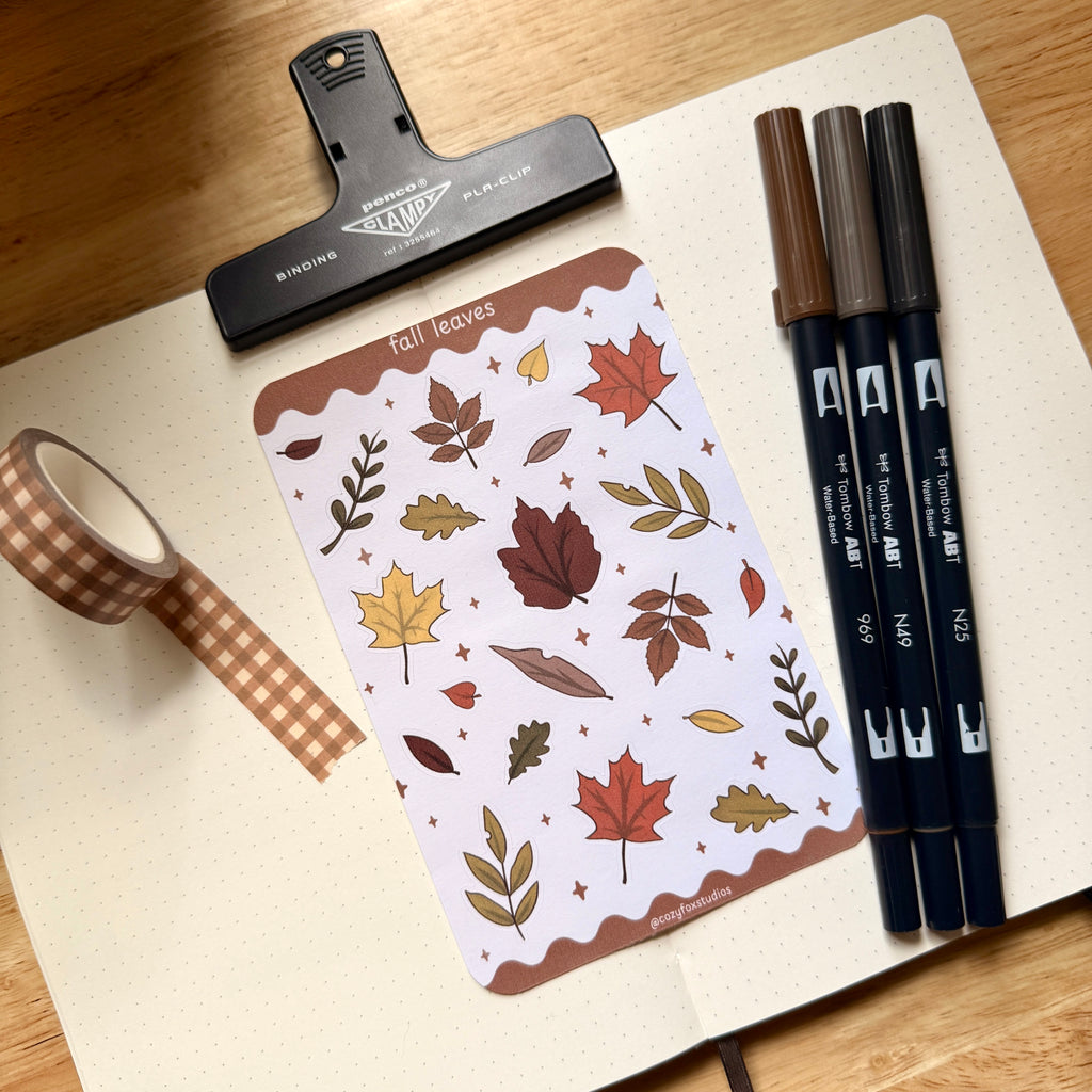 Fall Leaves 🍂 - Journaling Stickers