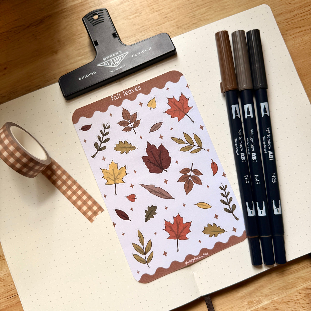 Fall Leaves 🍂 - Journaling Stickers