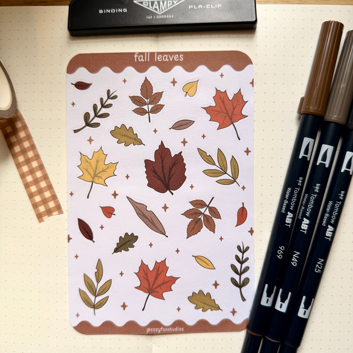 Fall Leaves 🍂 - Journaling Stickers