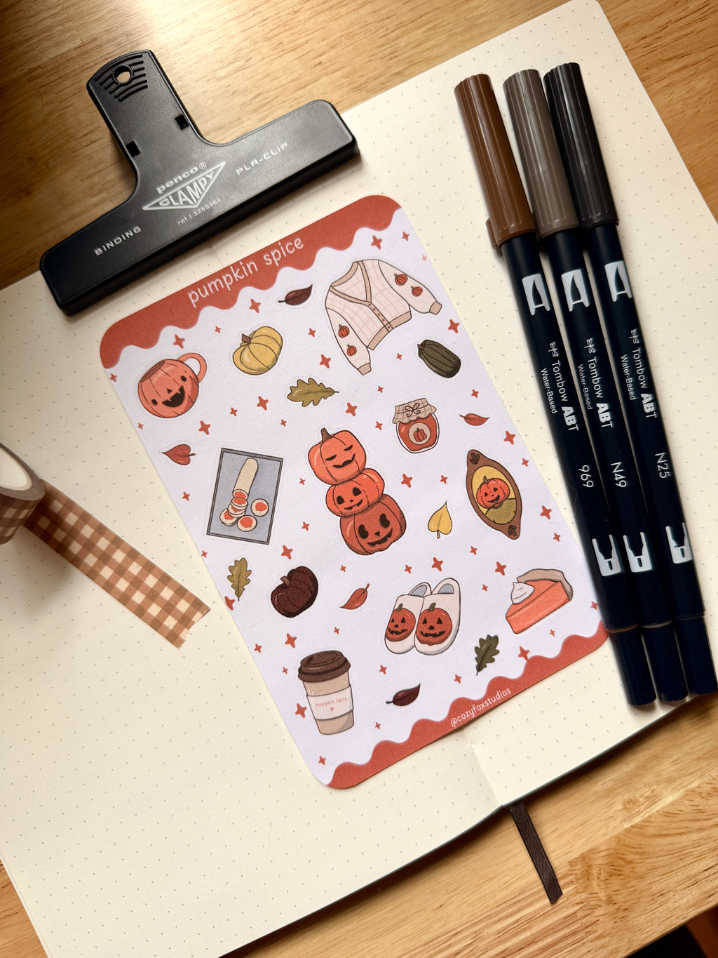 Pumpkin Spice 🎃 - Journaling Stickers