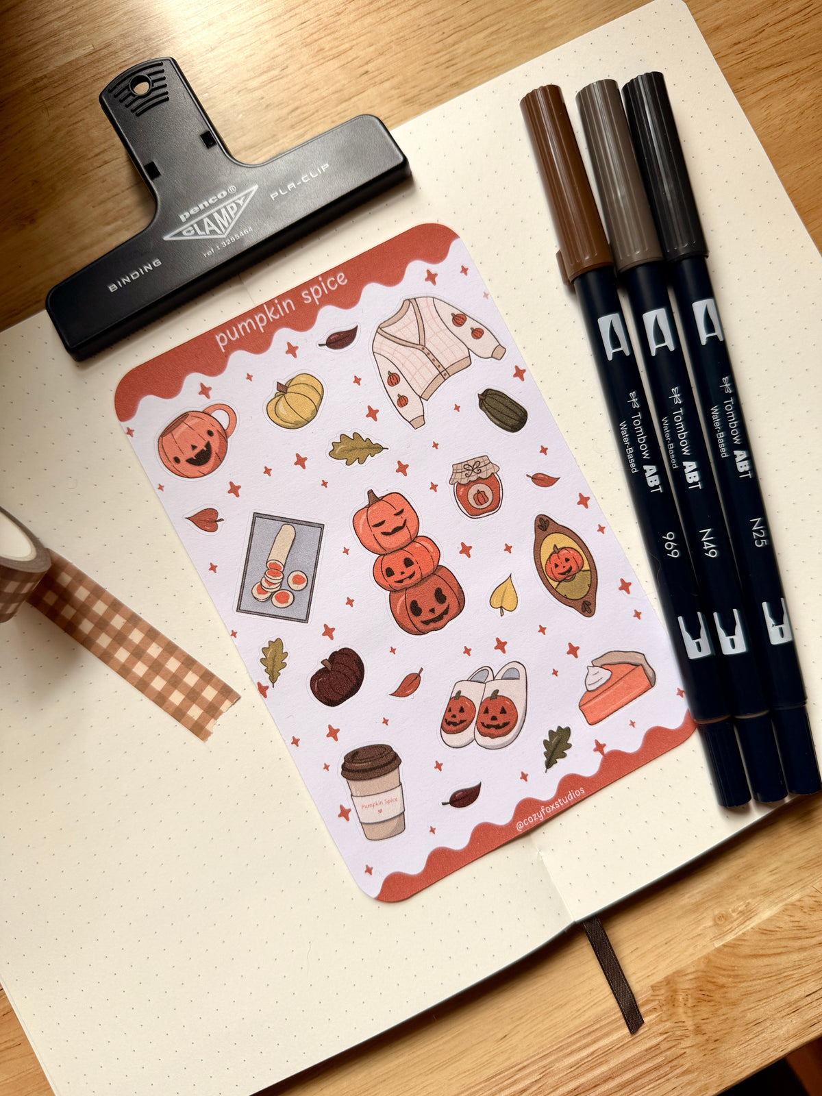 Pumpkin Spice 🎃 - Journaling Stickers