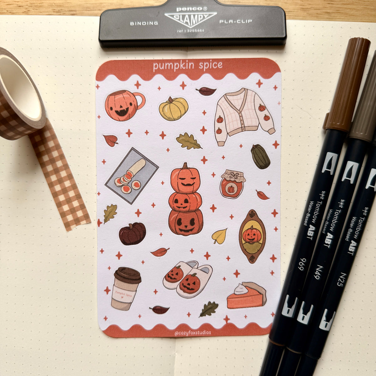 Pumpkin Spice 🎃 - Journaling Stickers