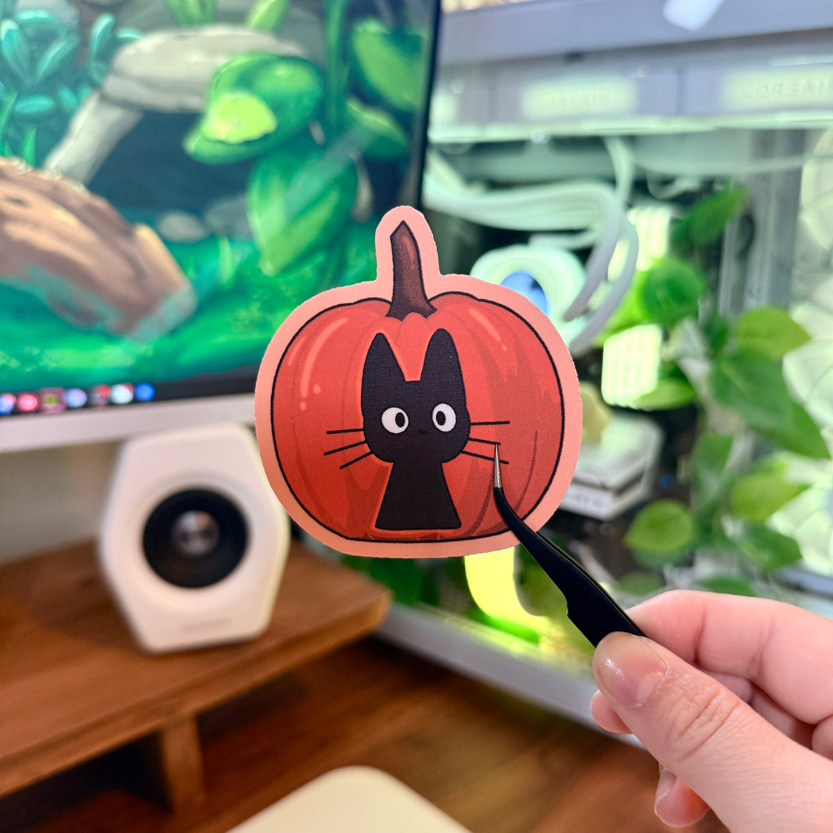 Jiji-o-Lantern 🎃- Dye Cut Sticker