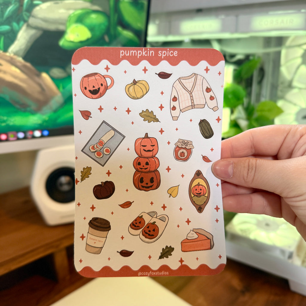 Pumpkin Spice 🎃 - Journaling Stickers
