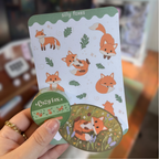 Silly Foxes Stationary Bundle - Cozy Fox Stickers