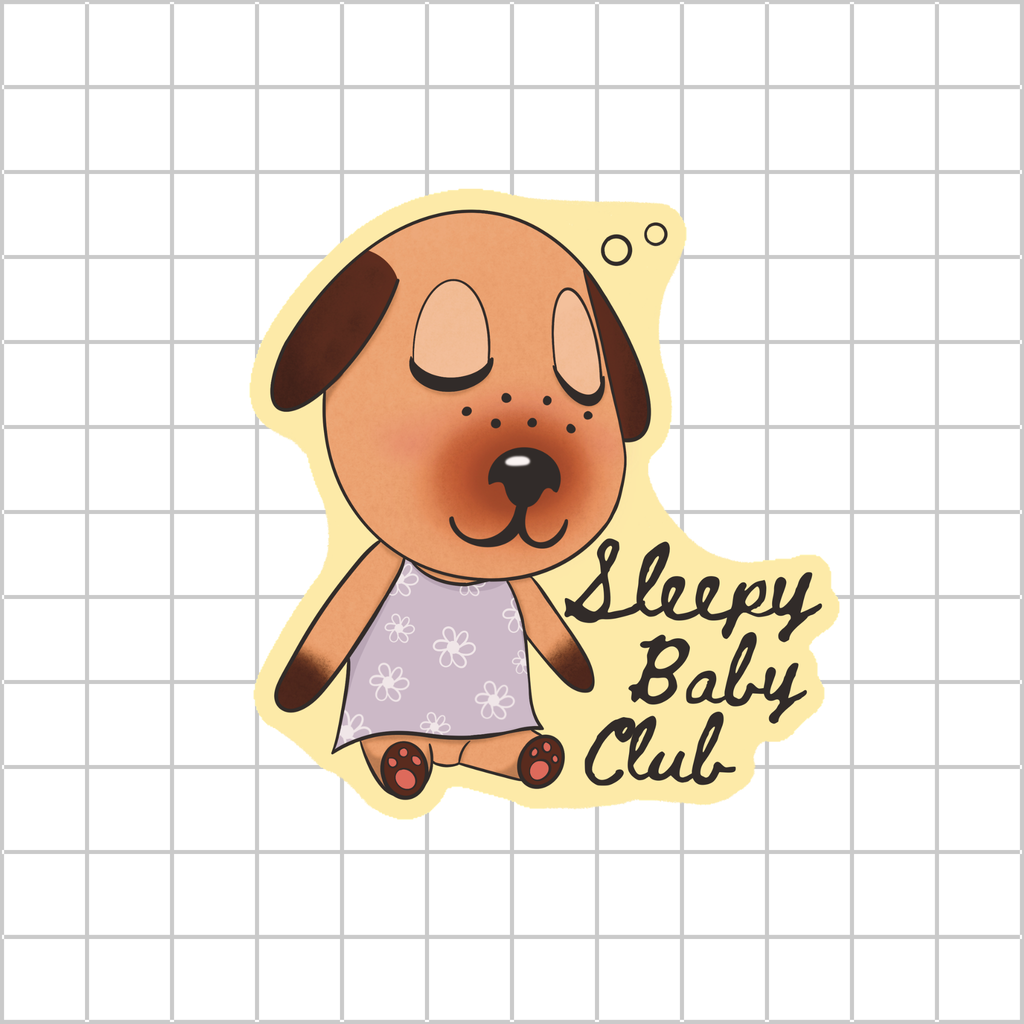 Sleepy Baby Club 💤 - Dye Cut Sticker