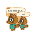 Eat the Rich 🥣 - Dye Cut Sticker