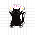 Black Cat Sticker 🐈‍⬛ – Dye Cut Sticker