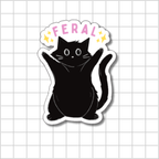 Black Cat Sticker 🐈‍⬛ – Dye Cut Sticker
