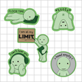 Lil Green Guys 💚 - Dye Cut Sticker Pack