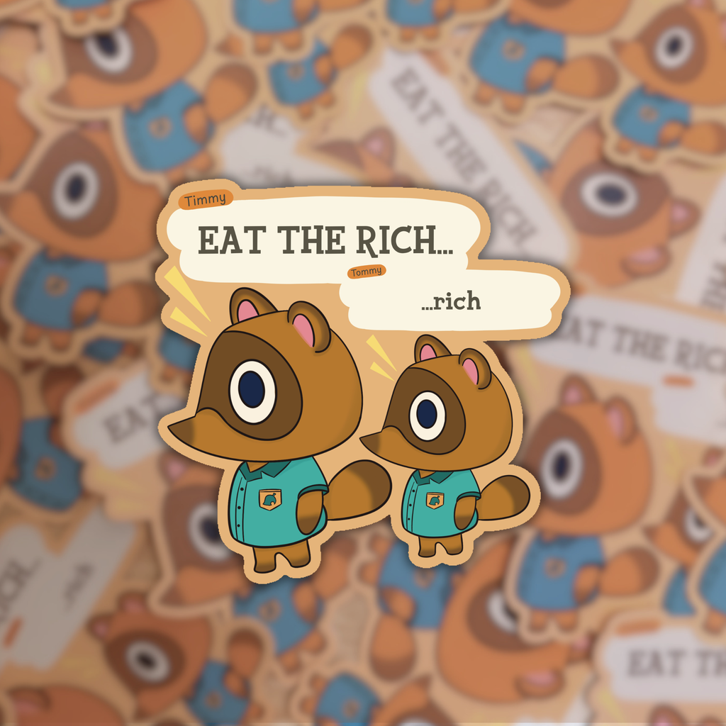 Eat the Rich 🥣 - Dye Cut Sticker