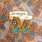 Eat the Rich 🥣 - Dye Cut Sticker
