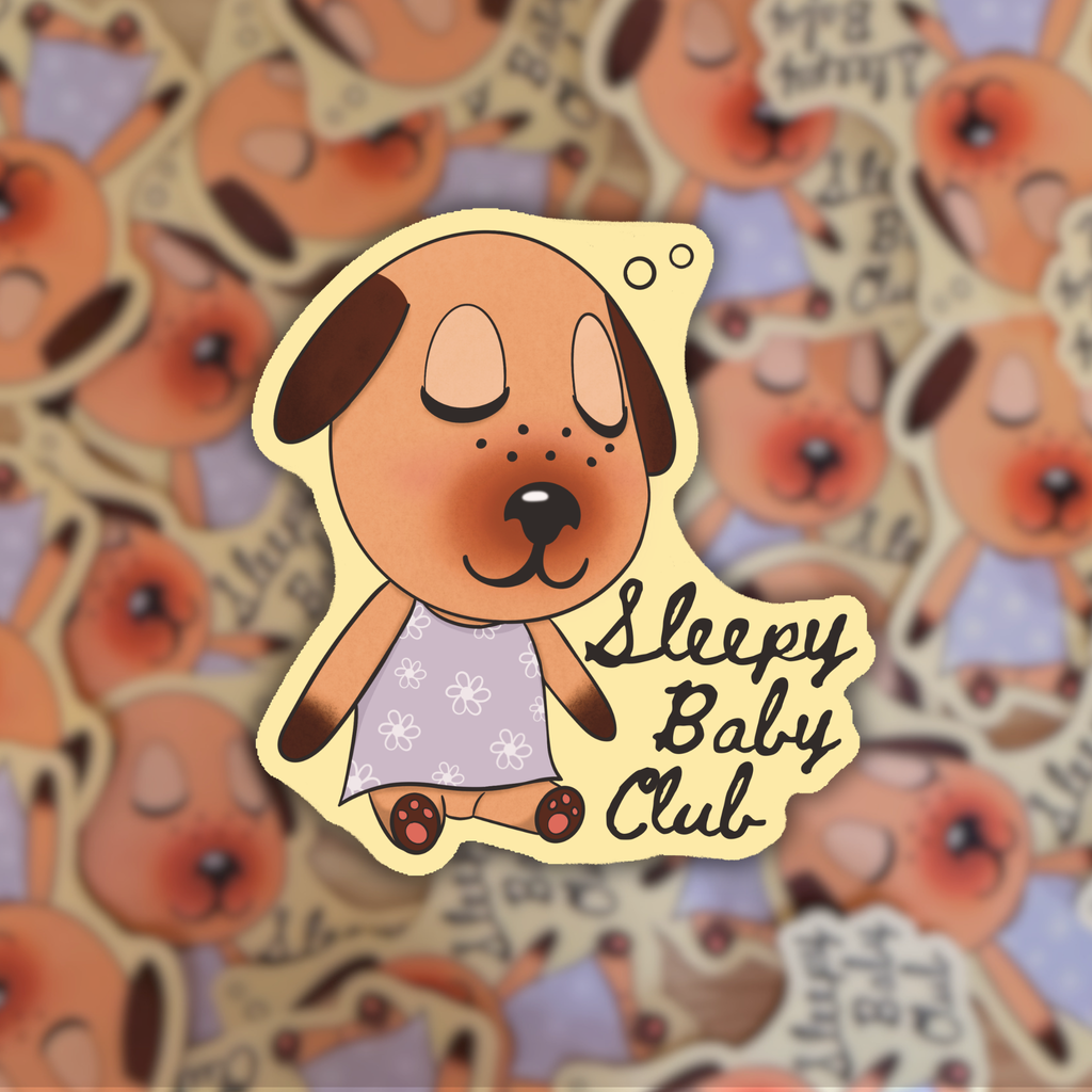 Sleepy Baby Club 💤 - Dye Cut Sticker