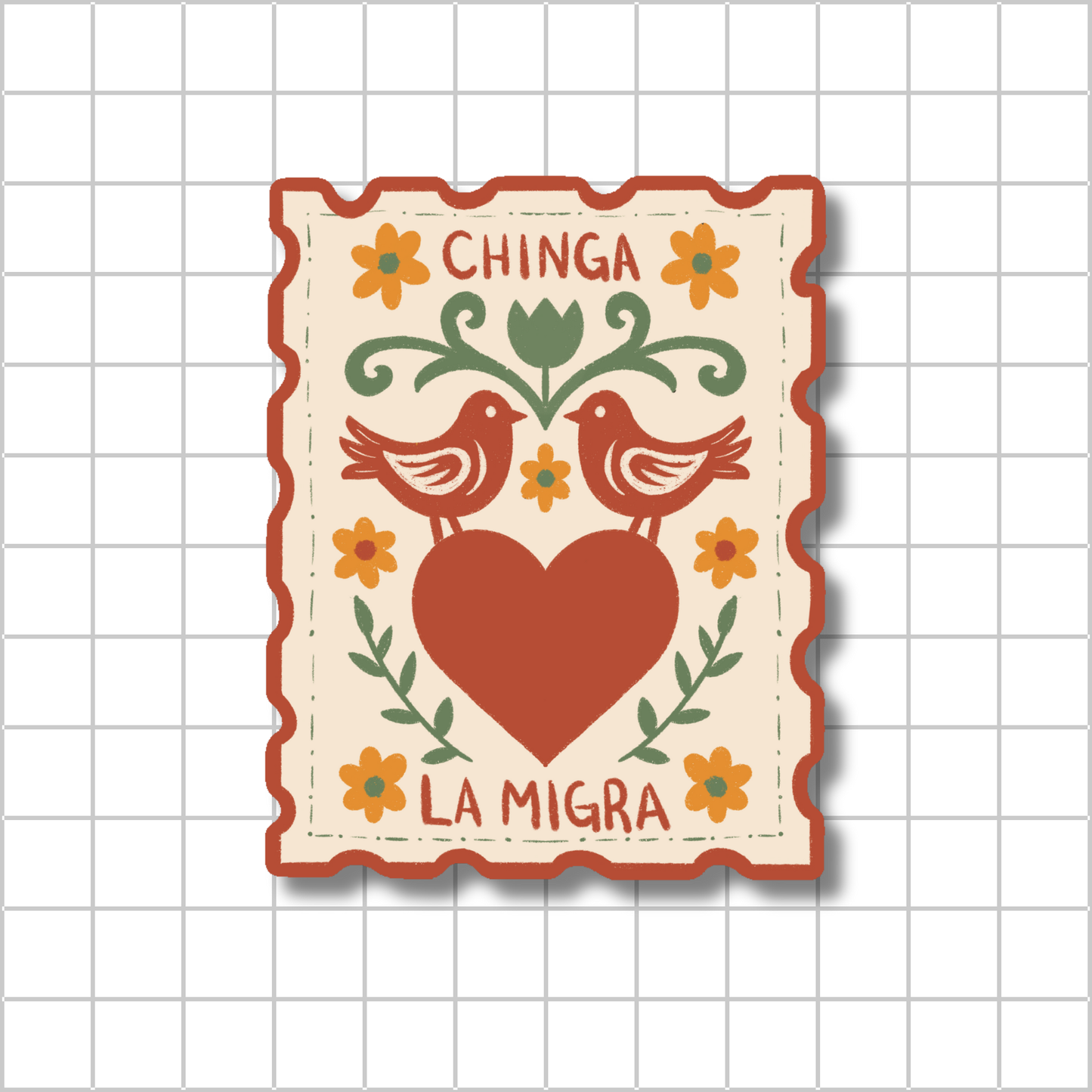 Chinga La Migra✊ Dye Cut Sticker