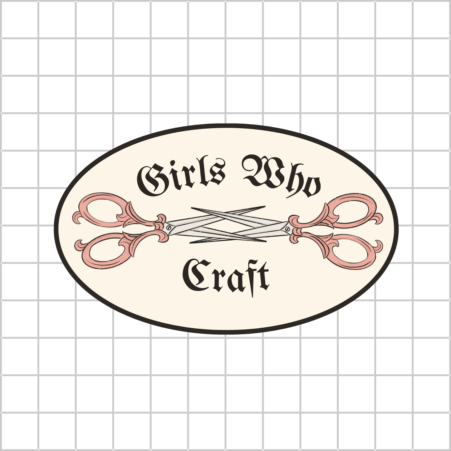 Girls Who Craft - Dye Cut Sticker