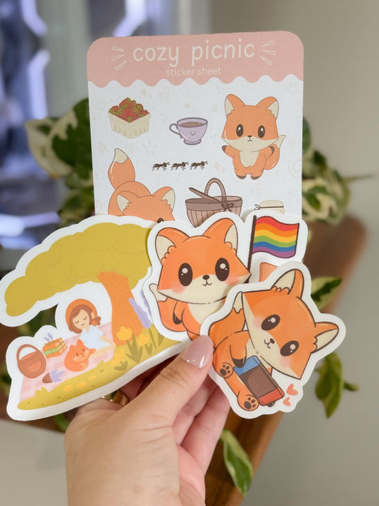Cozy Sticker Bundle | Cozy Gamer Stickers | Sticker Bundle | Sticker Sheets | Dye Cut Stickers