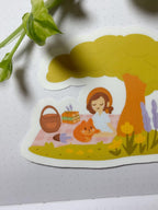 Cozy Picnic Sticker 🦊 - Dye Cut Sticker