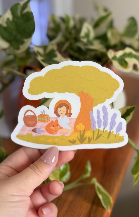 Cozy Picnic Sticker | Picnic Sticker | Cozy Girlie Picnic | Cozy Sticker