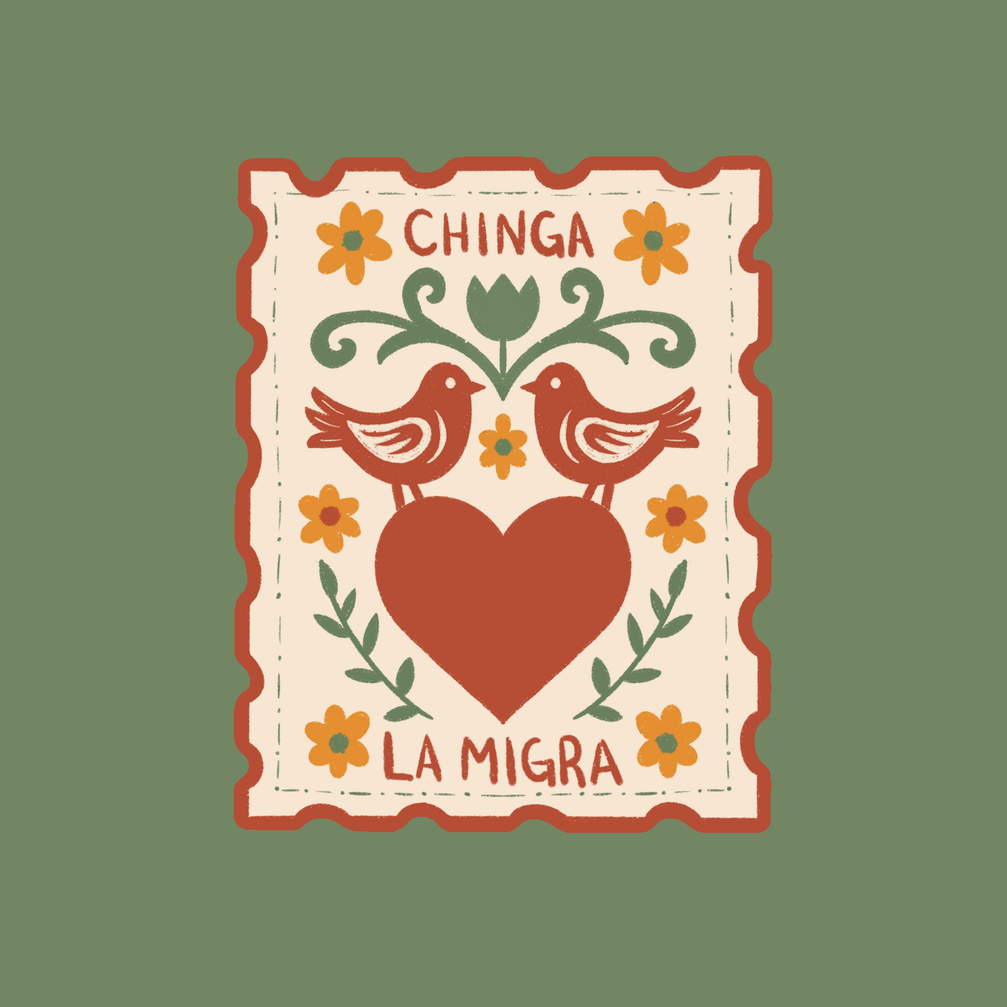 Chinga La Migra✊ Dye Cut Sticker