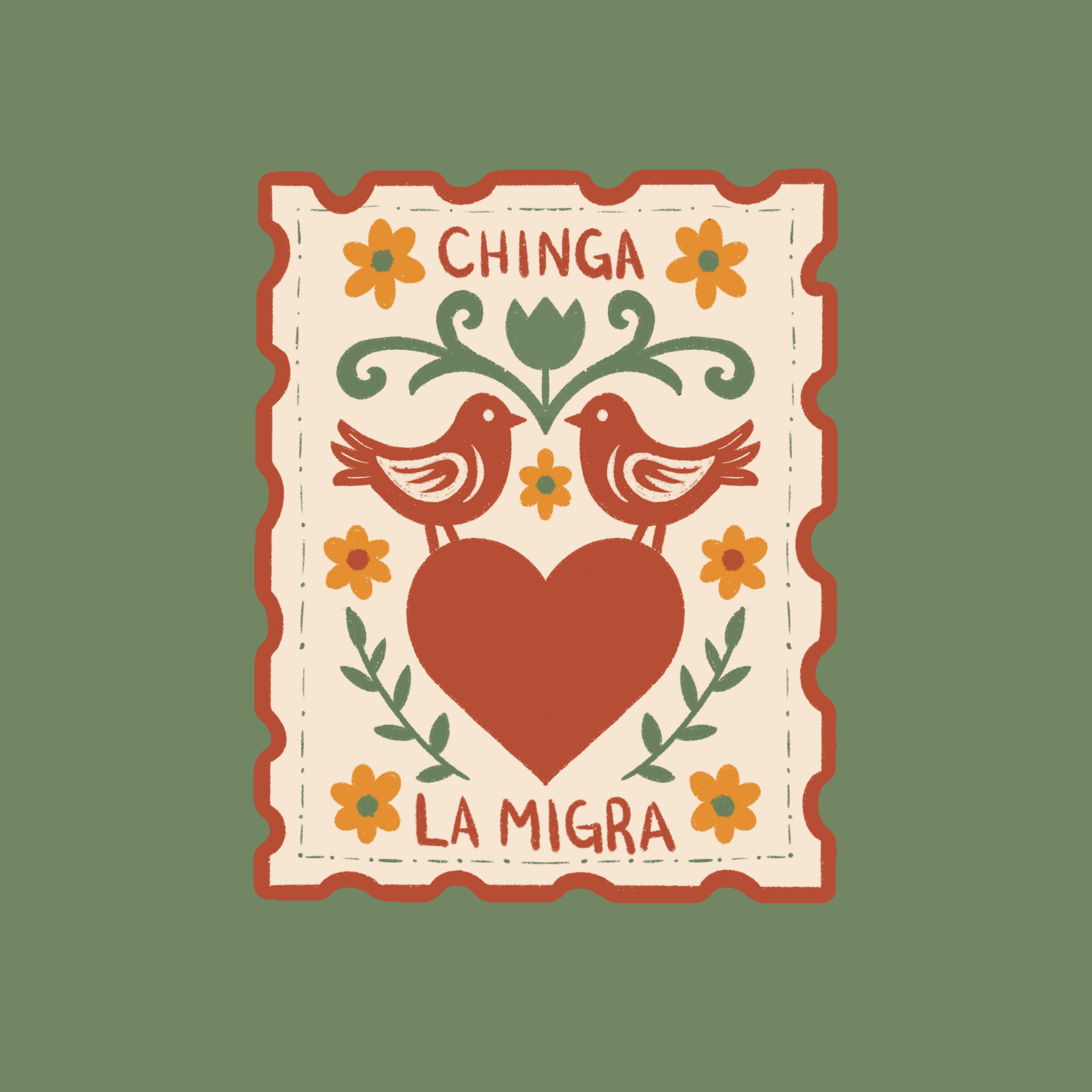 Chinga La Migra✊ Dye Cut Sticker