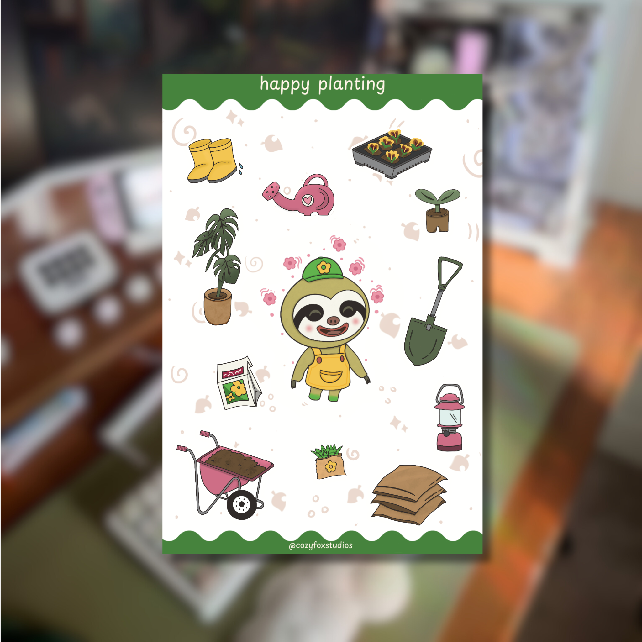 Happy Planting 🪴 - Journaling Sticker Sheet