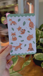 Silly Foxes Sticker Sheet 🦊 - Journaling Sticker Sheets